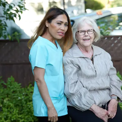 Patient and caregiver together.